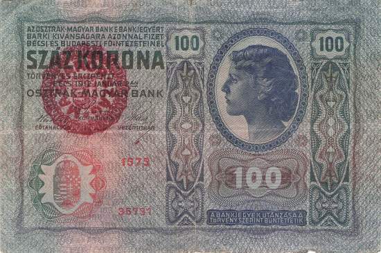 Ungarn p27 100 Korona 1920